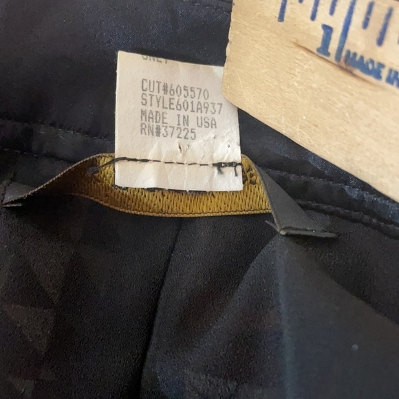 Vintage Y2K SINGLE Dress 100% Silk Satin Abstract Mixed Print Mini Dress size L - Picture 10 of 11